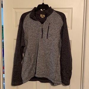 Wool rich men’s quarter zip pullover